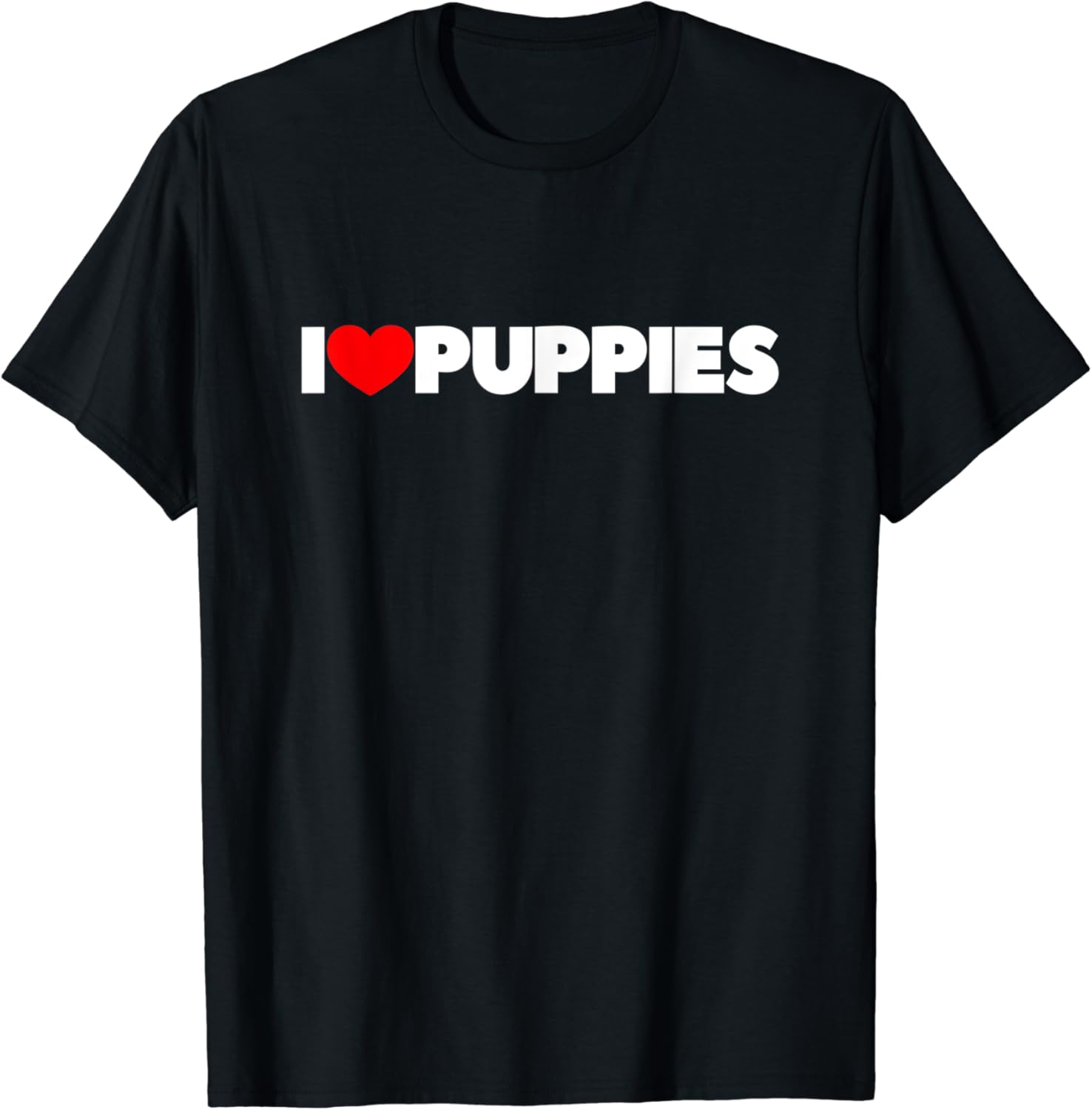 I Love Puppies TShirt Amazon.co.uk Fashion